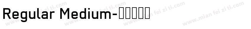 Regular Medium字体转换